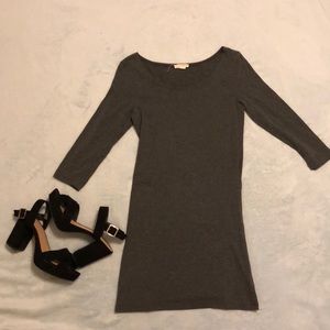 Charcoal mini tight dress